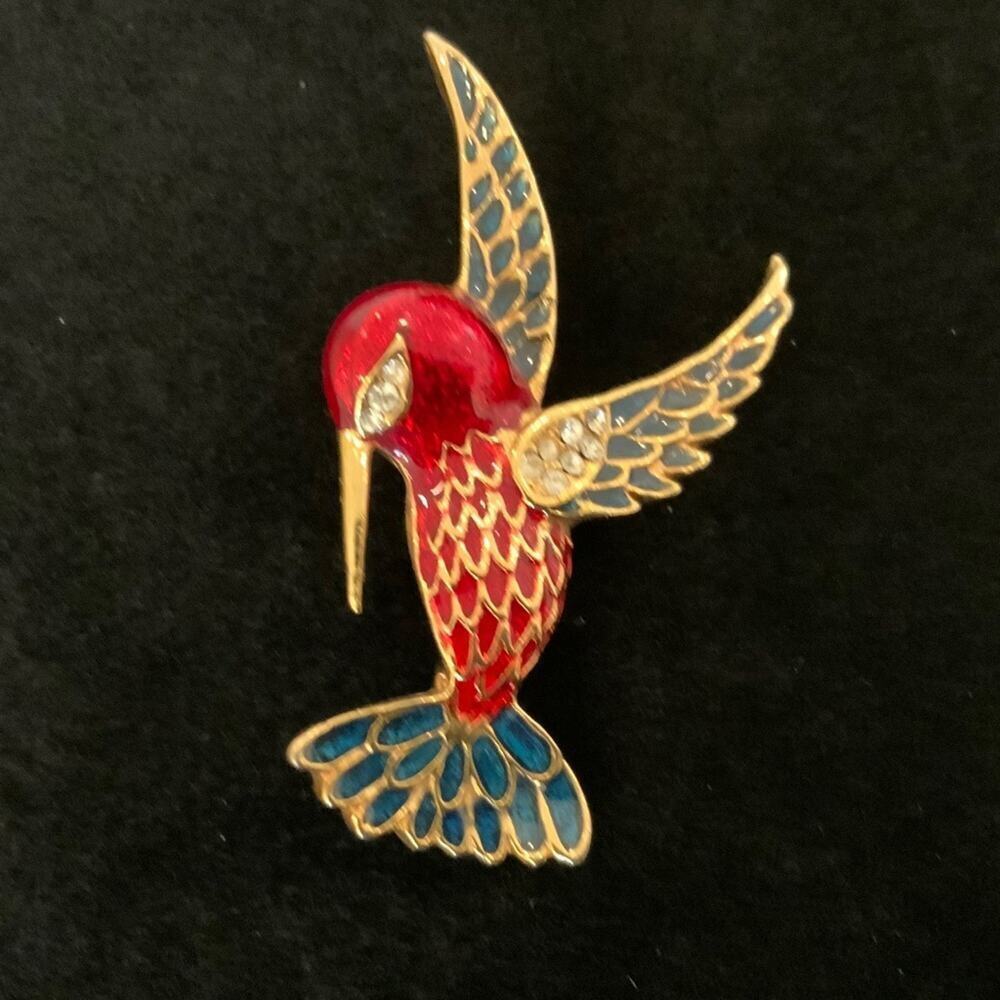 Vintage Hummingbird Brooch